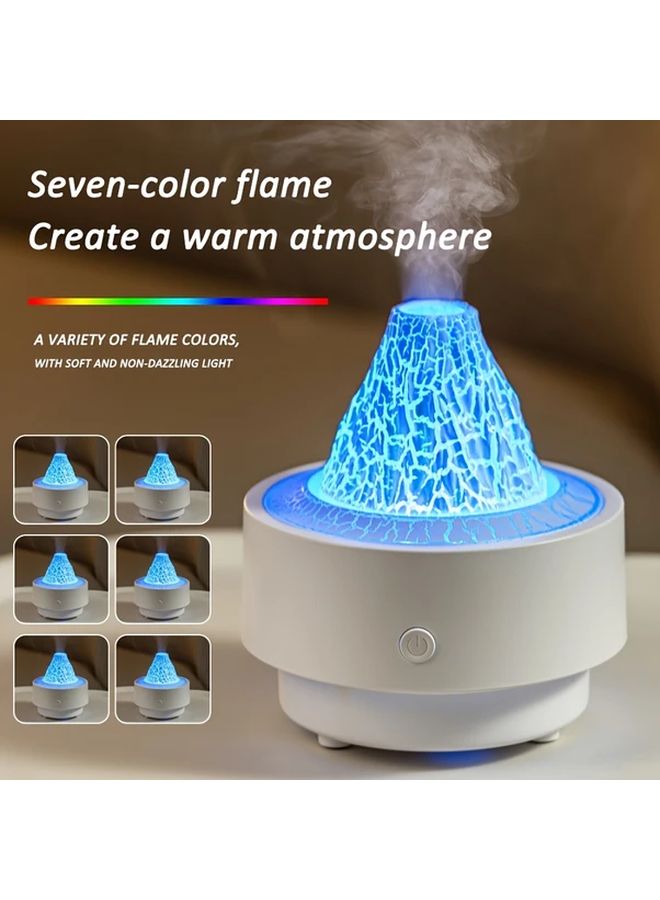Black Humidifier With Flame Effect Large Mist Spray For Home Relaxation Decor - Image 5